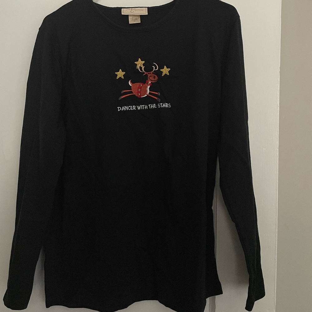 VINTAGE “Dancer with the Stars” embroidered longsleeve shirt